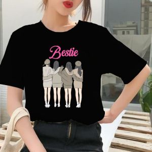 [BISA COD] BAJU KAOS WANITA DEWASA BESTIE KEMBARAN COUPLE BLUS JUMBO OVERSIZE LENGAN PENDEK ATASAN WANITA KERJA KULIAH TSHIRT T-SHIRT T SHIRT RUMAHAN SANTAI LUCU