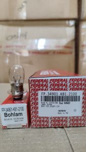 BOHLAM LAMPU DEPAN FEDERAL K1 UNTUK SEMUA MOTOR MATIC DAN BEBEK 12V 30/30 KODE K81