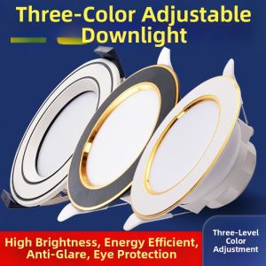 YUANMUXUAN | Tricolor Adjustable Anti-Glare Recessed Lights