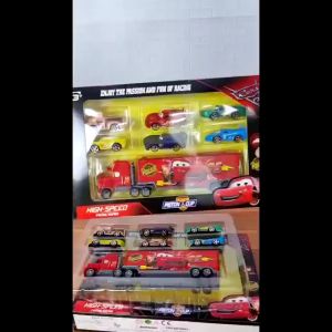 Mainan Anak Mobil Truck Kontainer Car Set Isi Mini Mobil 6 Pcs 688 K2 | Mainan Edukasi Mobil Die Cast MCqueen Pull And Back High speed Racing Series Tanpa Menggunakan Baterai Kemasan Kardus Mainan Terbaru