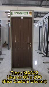Pintu Aluminium Rumah Utama Minimalis 80 x 200 Doors Modern Bisa Custom MAS42 - Mahottama