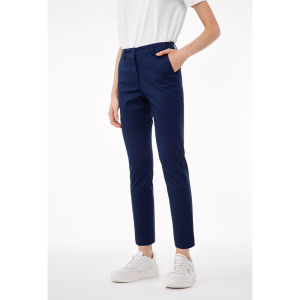 Navigare | Navy Straight Leg Nine-part Business Casual Pants