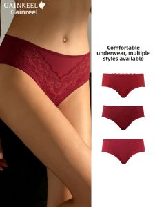 Gainreel | Soft Comfortable Breathable Red Panties