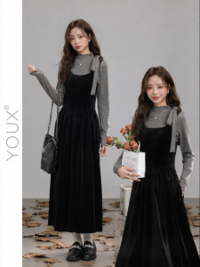 YOUXIANG | Đầm Đậu Tiệc Phong Cách Pháp Cổ Điển