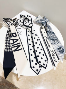 Silk Scarf Hair Rope Headband Female Hair Tie 2021 New Hair Accessories Online Influencer Head String with Ribbon Face Wash Hair Bands Hair Ring