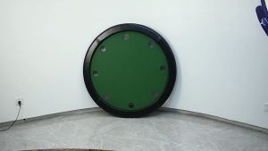 120x120x77cm 10 PLAYER PEOPLE Round Foldable Folding Portable Texas Poker Blackjack Meja Bulat Table No Limit Holdem