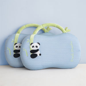 Gối Trẻ Em Cầm Tay Hình Bụng Mèo Gấu Trúc Gối Lông Sòi Mát Mẻ Gối Miếng Lông Vũ Có Thể Tháo Rời Cho Học Sinh Tiểu Học