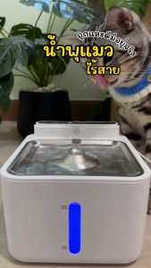 รับประกัน 3ปี น้ำพุแมวไร้สาย แบต6500mAh +กรอง 3ลิตร 12 ชิ้น Smart Pet Fountain น้ำผุแมวไร้สาย ให้น้ำแมว น้ำพุสุนัข น้ำพุแมวไร้สายอัตโนมัติ