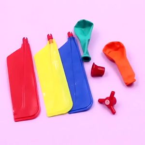 Children Balloon Airplane Outdoor Toy Science Experiment Mechanics Teaching Balloon Helicopter