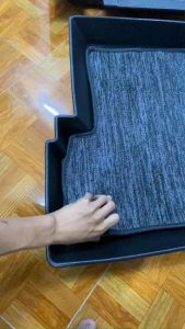 Thảm lót sàn NHỰA 5D MG ZS NHỰA TPE nguyên sinh không mùi đúc nguyên khối - 3 tấm/bộ