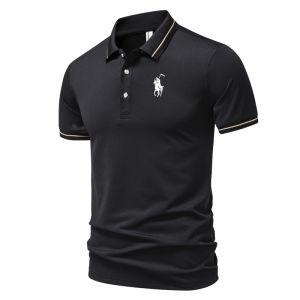 2026 New High Quality MenS T-Shirt Summer Luxury Brand Polo Street Trend Leisure Business Collar Ropa Hombre