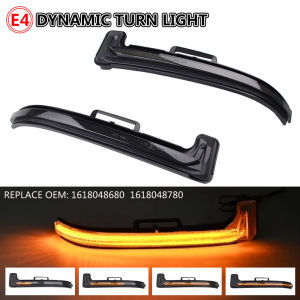 Led Dynamic Side Wing Mirror Blinker Indicator For Peugeot 3008 5008 II Citroen C5 Aircross Rearview Turn Signal Lights