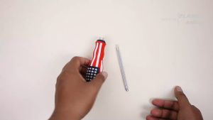 Obeng Bolak Balik Mata Plus Minus Panjang 20 Cm Bendera Amerika