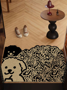 Modern Entrance Door Mat Customizable Anti-Slip Dirt Resistant Cut to Size Home Door Mat Outdoor Door Rug PVC Material