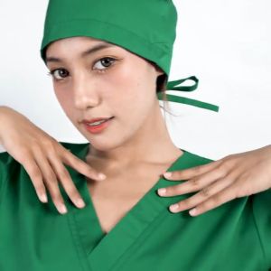 LINCURT - Doctor Scrubs Set Baju OK Lengan Panjang series My Basic