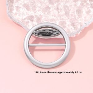 Fashionable Shirt Corner Button Ring High End T-Shirt Knotting Tool Silk Scarf Waist Cinching Accessory Clothing Hem Fixer
