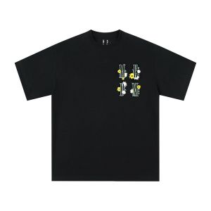 MEDM | Heavyweight 3D Textured Daisy Embroidered Mens T-shirt