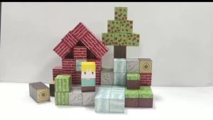 Magnetic Building Blocks Mine World Magnet Cubes Stacking Set for Boy Girl Kid Age 3+ DIY Model Children STEM Sensory Toys Gift