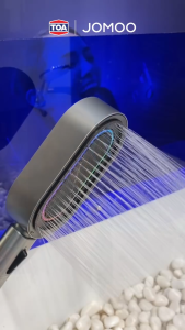 TOA-JOMOO ฝักบัว เสียงเพลง รุ่น K8 สีเทาด้าน ฝักบัวอาบน้ำ แบบสายอ่อน 1 ระดับ