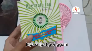 Kipas Angin Tangan Portable Handy Mini Usb Fan 3 Kecepatan Baling Warna POLOS