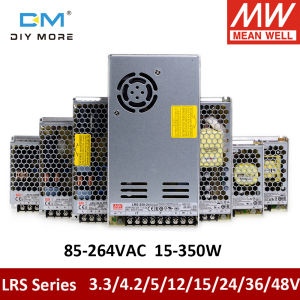 MeanWell Diymore Switching Power Supply LRS Series 36W-400W สำหรับ LED Strip 3D แหล่ง SMPS แบบ DC12V-24V พิมพ์กล้องวงจรปิด