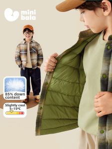 MINI BALA | Warm Winter Plaid Down Jacket New