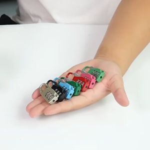 Mini Digital Password Combination Padlock Security Anti-theft Travel Backpack Lock Case Notebook Combination Lock Gym Padlock