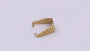 Mặt dây chuyền chó sói pha lê nâu kèm móc inox