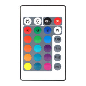W28 Series RGB LED Light IR Remote Controllor 24 key Multicolor Changing Lamp Spotlight for Bedroom Home Decor Party Bar Bulbs