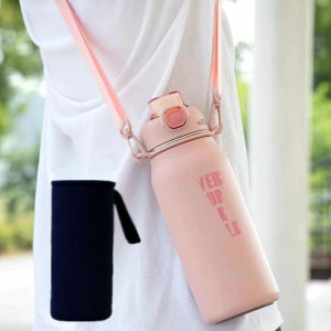 BambooTherm 316 Stainless Steel Sports Water Bottle Men Women Outdoor Portable Large Capacity Water Pot Student Travel Mug