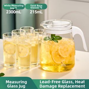 GIANXI | High-temperature-resistant Aesthetic Glass Water Pitcher With Scale