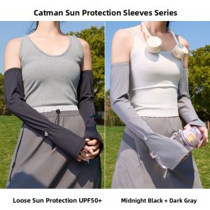 miiow | Womens Cycling Gloves UV Protection Ice Silk Arm Covers Driving Sunscreen High Aesthetic Value Adjustable Elastic Nylon