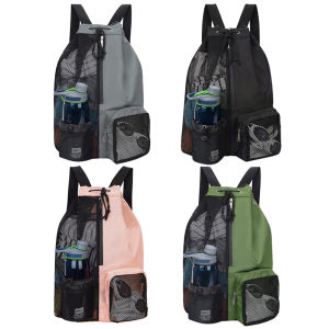 【Alloet】 Sports Backpack for Men with Drawstring Closure Thickened Mesh Design for Basketball Training Equipment Durable and Lightweight for Daily Use