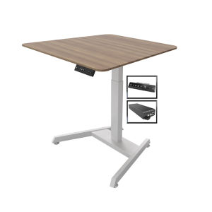 63-128cm Small Adjustable Standing Computer Desk Electric Laptop Table