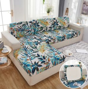 ผ้าหุ้มเบาะโซฟาพิมพ์ลายใหม่ผ้าคลุมโซฟาที่นั่งแบบยืดได้สำหรับ1/2/3/4/l ที่นั่งป้องกันห้องนั่งเล่นป้องกันรอยขีดข่วนสำหรับสัตว์เลี้ยงอุปกรณ์ป้องกันเฟอร์นิเจอร์