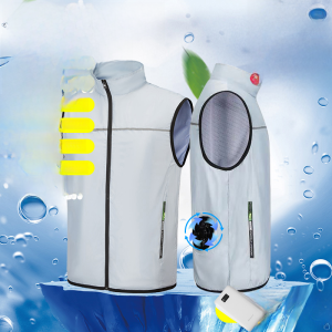 Mens Summer Air Conditioning Vest Cooling Fan Workwear Welder Labor Protection Heatstroke Prevention Vest Construction Site Sunscreen