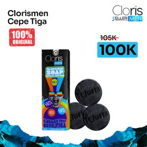 Clorismen Cepe 3 Sabun Perawatan Wajah Pria Mencerahkan Memutihkan Wajah Kusam Berjerawat