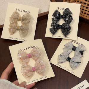 กิ๊บติดผมรูปผีเสื้อสำหรับเด็กผู้หญิง ยางยืดหางม้า ยางรัดผม ยางรัดผมทรงกลม ยางรัดผมทรงวงแหวน ยางยืดแรงดึงสูง ไม่ทำลายผม