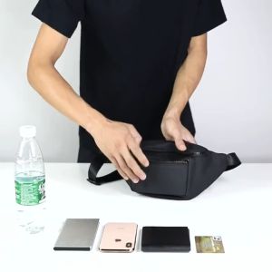 Sling Bag Beg Silang Lelaki Black Waist Bag Waterproof Chest Bag Shoulder Bag Crossbody Messenger Bag Men Pouch Bum Bag Side Bag Waist Pack