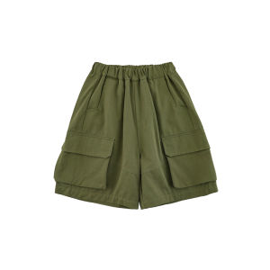 Casual Loose Childrens Workwear Pants Skin-friendly Breathable Boys Summer Shorts Versatile Cotton Blend Fabric Non-fleece Short Pants