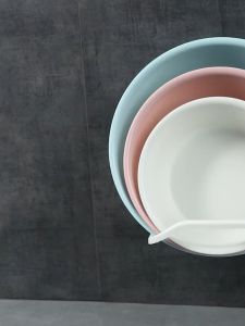 1pc Blue/Pink/Grey Plastics Multifunction Wall-mount Washbasin Organizer Washbasin Holder Foldable Bathroom Accessories