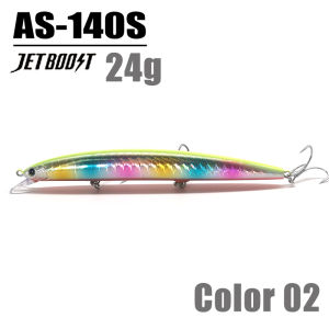 Castfanatic AS140s 24g Sinking Minnow Lure Tungsten Weight Sea Hard Wobblers For Pike Big Artificial Fishing Bait Accessories
