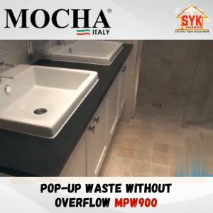 SYK Mocha MPW900 1Pcs Stainless Steel Pop Up Waste Without Overflow Sink Basin Waste Bathroom Accessories