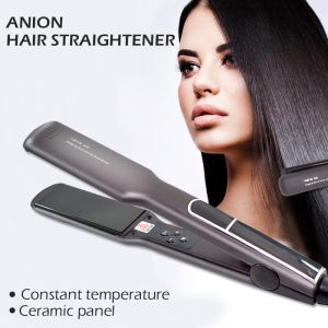 Hàn Quốc Chuyên NGHIỆP GỐM Tấm Rộng Tóc Thẳng Nóng Nhanh Phẳng Hàn Quốc Sắt Kép Voltag 3D Nổi Công Cụ Tạo Kiểu