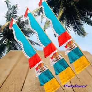 bendera umbul umbul kuda laut merah putih tiang memeriahkan 17 agustus