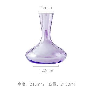 New Purple Della Home Use Champagne Glass Nordic Style Crystal Wine Glass Red Wine Glass High Footed Glass European Style Handmade