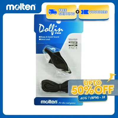 Molten WDFPBK DOLFIN PRO Pea-less Whistle (Black)