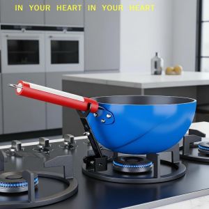 【X】Pot Handle Support Holder Heavy Duty Load Bearing Durable Kitchen Tool for Home Kitchen Large Pot Handle Support Accessory