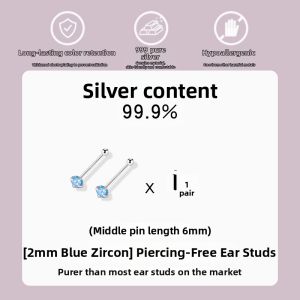 MIXIER | 999 Silver Easy Wear Womens Ear Cuff Earring For Ear Care