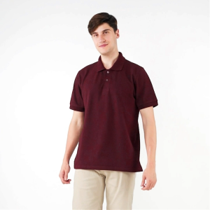 Aerostreet Polo Shirt Hans Maroon Kaos Kerah Poloshirt QFBAA